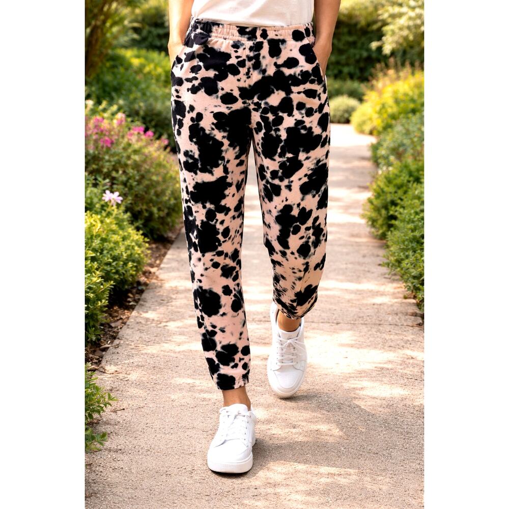 525 America Revolve French Terry Joggers Pink Black size M